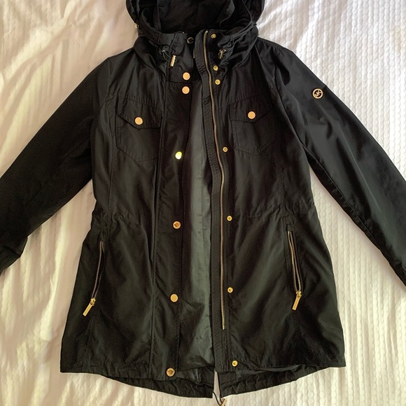 Michael Kors black rain jacket - Picture 1 of 11